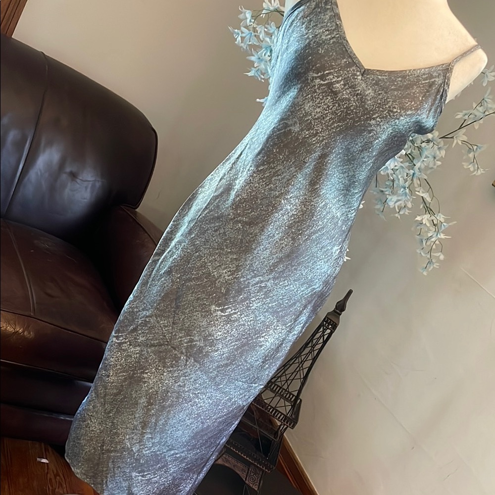 Calvin Klein Jeans Blue Slip Midi Dress